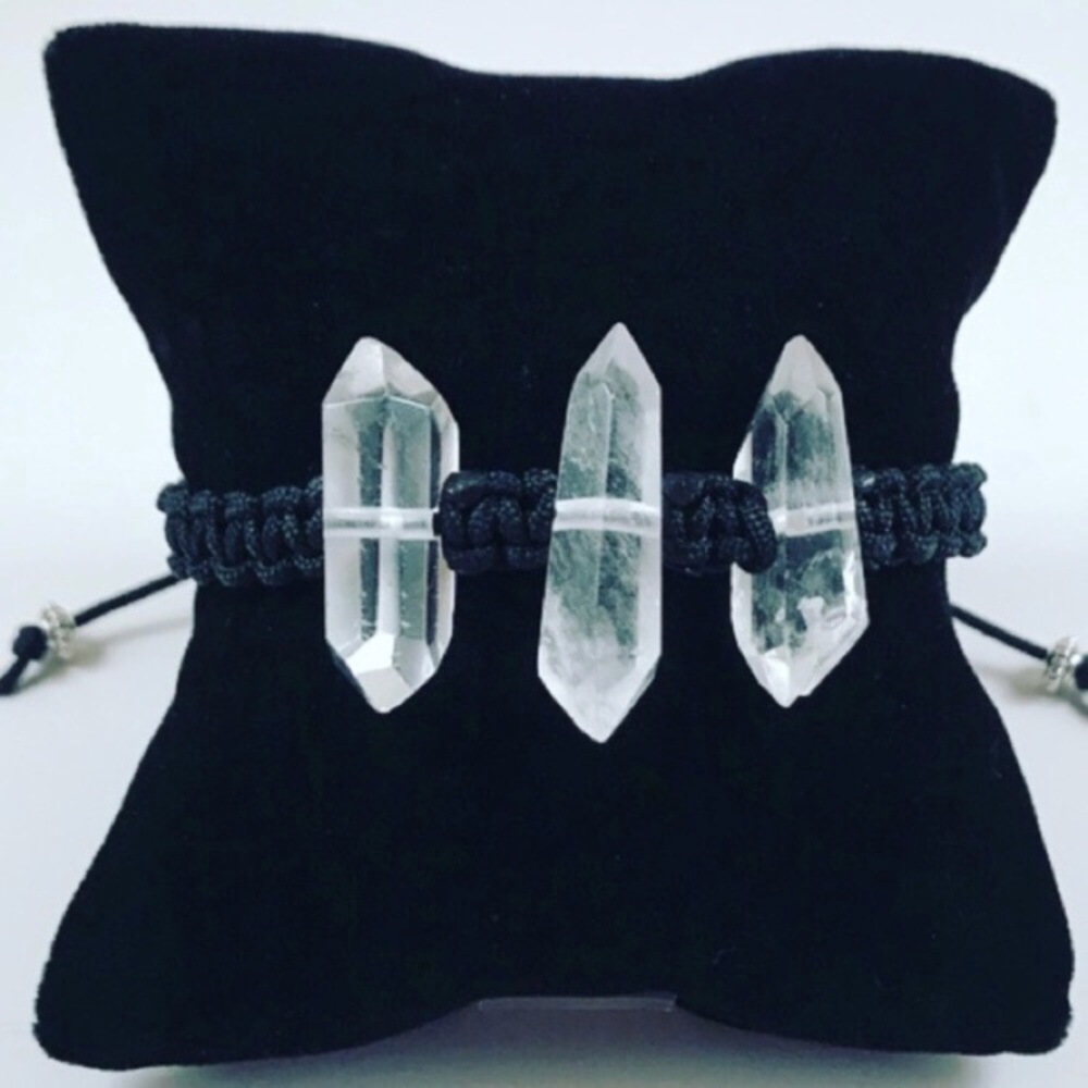 Genuine 3 double point crystal quartz adjustable - Picture 4 of 8